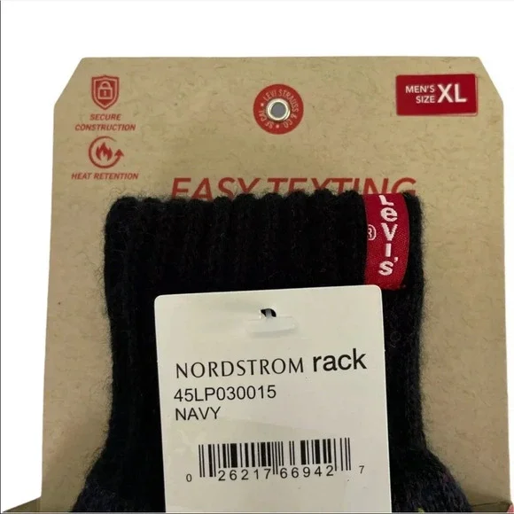 Levi’s Navy Comfort Fit Gloves - Picture 3 of 4